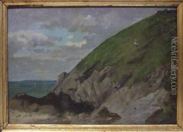 Paysage Marin Oil Painting - Charles Antoine Aug. Massenot