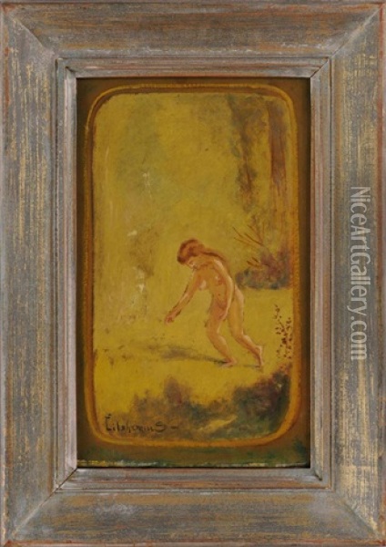 Walking Nude Oil Painting - Louis Michel Eilshemius
