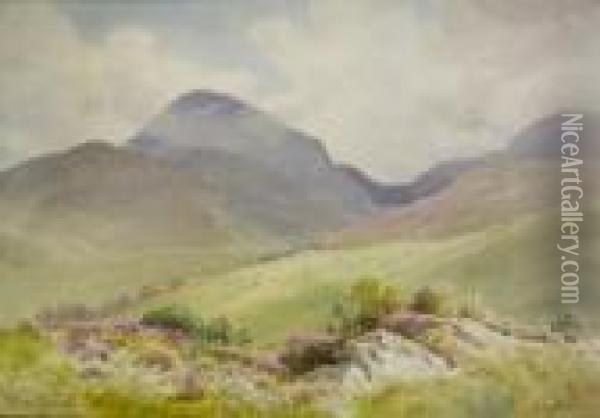 Slieve Donard, Mountains Of Mourne Oil Painting - Joseph Carey Carey