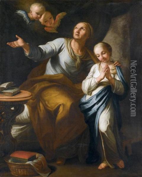 Sant'anna E La Vergine Oil Painting - Pietro Antonio Rotari