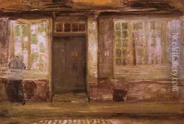 The Priest's Lodging, Dieppe Oil Painting - James Abbott McNeill Whistler