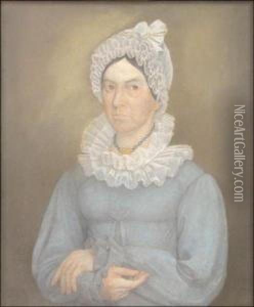 Mrs. Anne Brokaw Silcox Oil Painting - Micah Williams