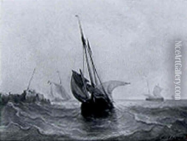 Zeeuwsche Stomen Oil Painting - Johan Hendrik Meyer