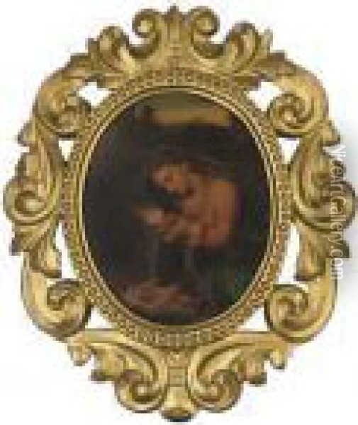 La Zingarella Oil Painting - Correggio, (Antonio Allegri)