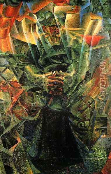 Materia 1912 Oil Painting - Umberto Boccioni