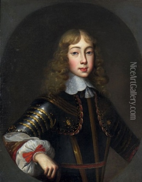 Portrait D'un Jeune Prince Dit Autrefois Portrait De Guillaume D'orange Oil Painting - Justus van (Verus ab) Egmont