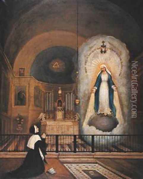 Apparition of the Virgin to St Catherine Laboure Oil Painting - Le Cerf