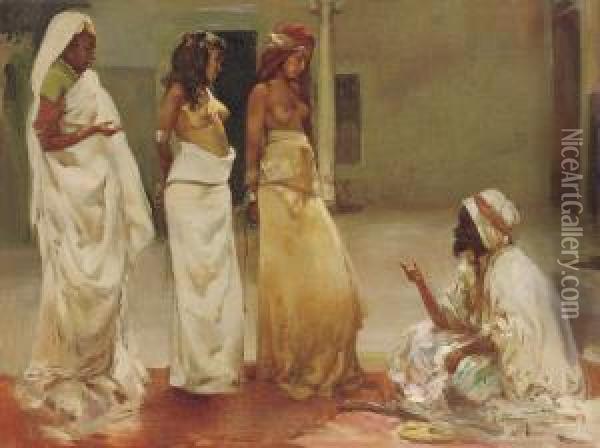The Slave Market Oil Painting - Jose Navarro