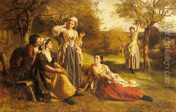 A Love Spell Oil Painting - George Frederick Chester