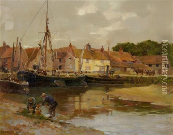 Port En Grande Bretagne Oil Painting - William Peter Watson