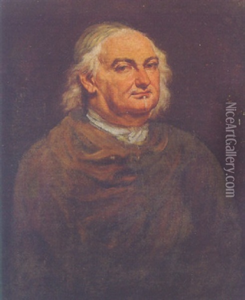 Portrait Of A Gentleman Wearing A Brown Cloak Oil Painting - Giacomo Ceruti