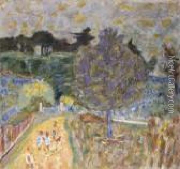 Le Chemin Jaune Aux Enfants Oil Painting - Pierre Bonnard