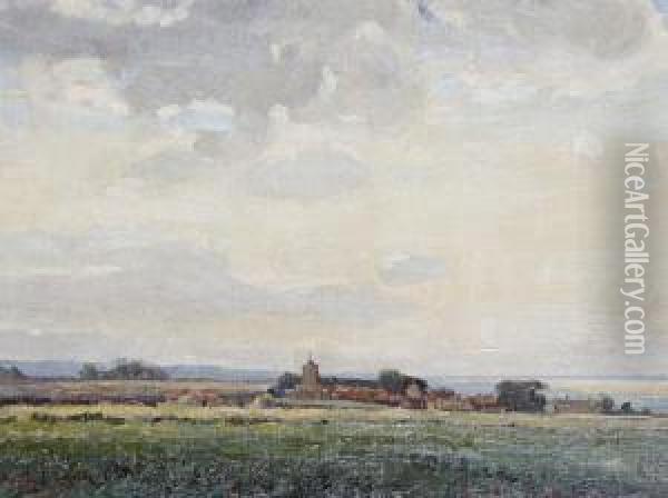 Norfolk Landscape Oil Painting - Phillip J Smith