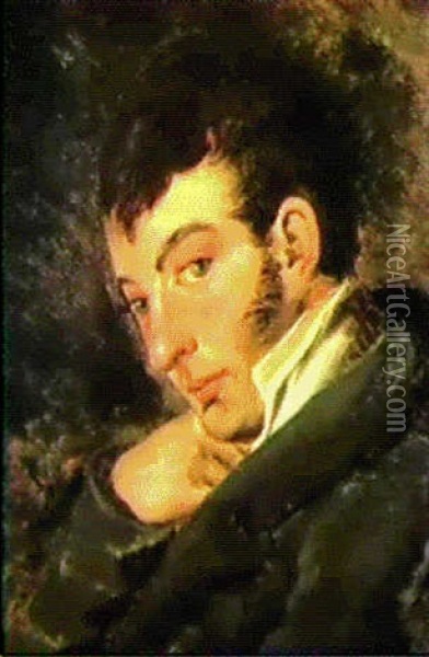 Portrait De Felix Bonnesoeur Oil Painting - Theodore Gericault