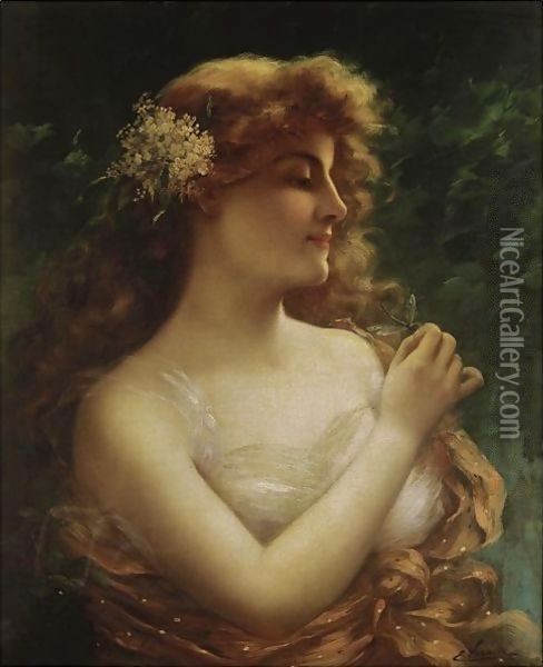 The Dragonfly Oil Painting - Emile Vernon
