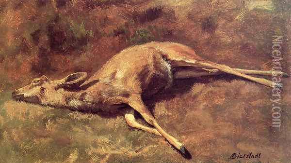 Native Of The Woods Oil Painting - Albert Bierstadt