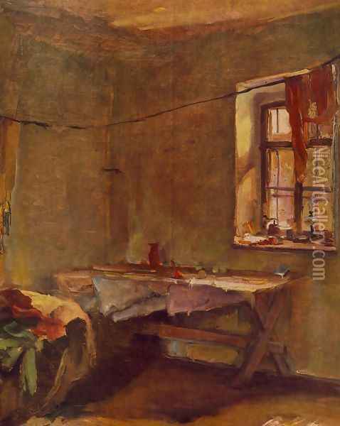 Interior 1934 Oil Painting - Janos Tornyai