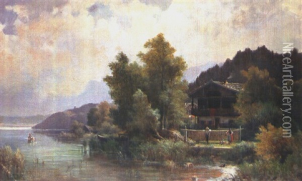 Am Starnberger See Oil Painting - Ludwig Sckell