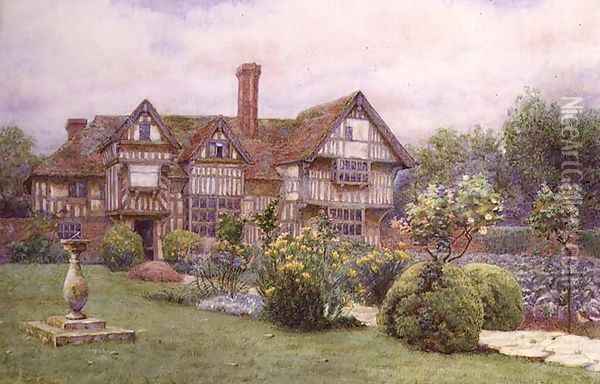 Rumwood Court Langley near Maidstone Oil Painting - A. Foord Hughes