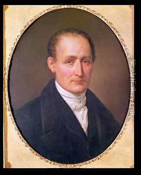 Portrait of Joseph Nicephore Niepce (1765-1833) Oil Painting - Leonard Francois Berger