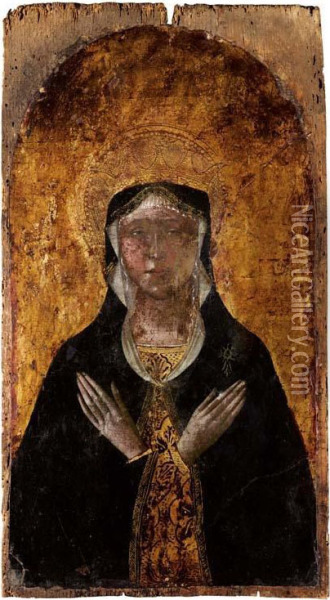 Madonna Oil Painting - Francesco Di Gentile Da Fabriano