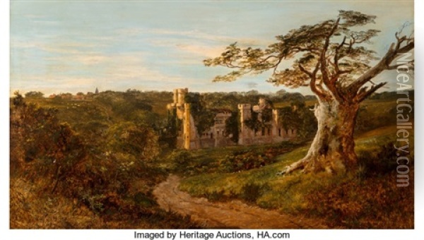 Herstmonceaux Castle, Sussex Oil Painting - Edmund John Niemann