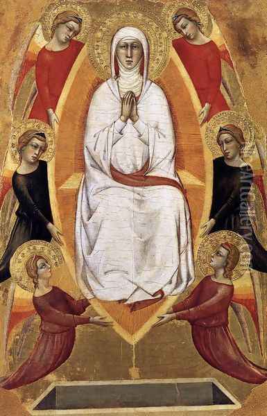 Assumption of the Virgin c. 1365 Oil Painting - Don Silvestro Dei Gherarducci