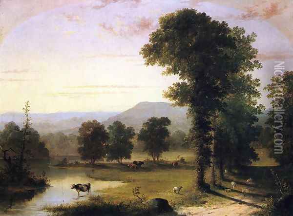 Summer Day on the River Oil Painting - George Henry Durrie