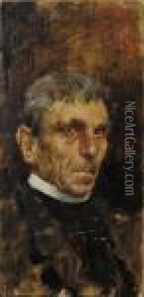Portrait Of A Clergyman Oil Painting - Vincenzo Irolli