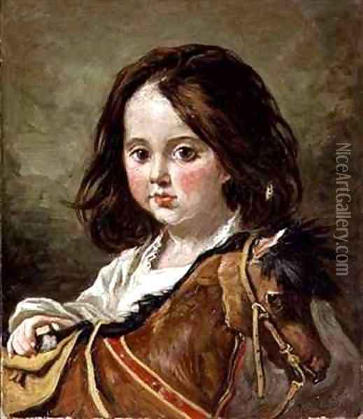 The Rocking Horse Oil Painting - John Emms