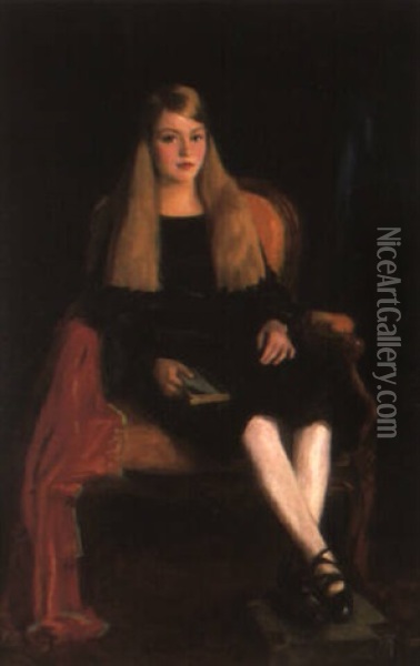 Portrait Of Marcia Anne M. Tucker Oil Painting - Robert Henri
