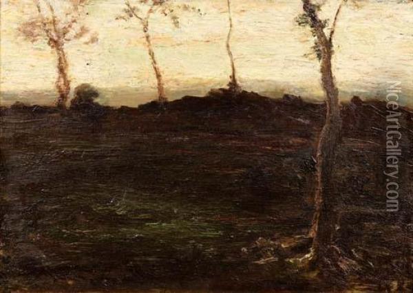 Paesaggio Brianteo (1884/85) Oil Painting - Giovanni Segantini