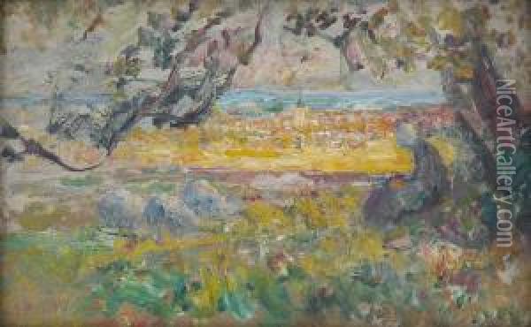 Bergere Sous L'arbre Oil Painting - Jenny Montigny