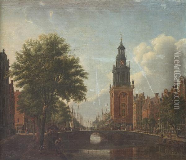 The Jan Roodenpoortstoren, Amsterdam Oil Painting - Paulus Constantin La Fargue