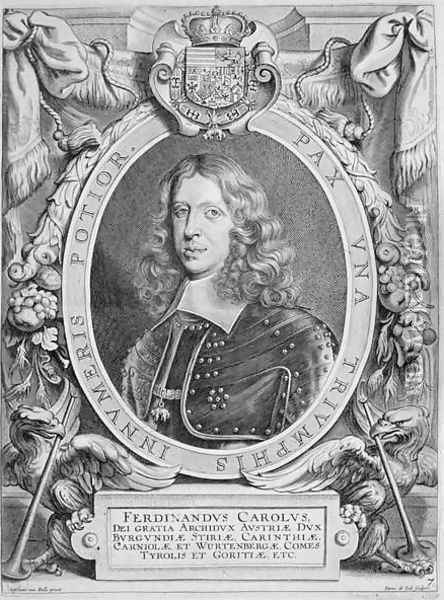Ferdinand III 1608-57 Archduke of Austria Holy Roman Emperor 1637-57 Oil Painting - Anselmus van Hulle
