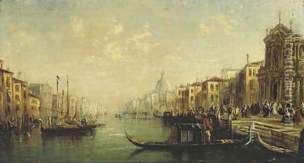 The Grand Canal, Venice Oil Painting - Francis Moltino
