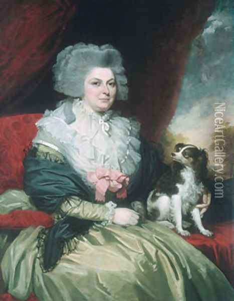 Lady with a Dog Oil Painting - Mather Brown