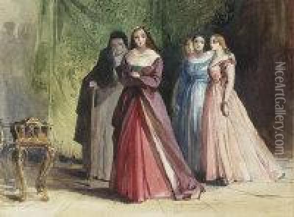 The Penitants Oil Painting - Louisa Anne, Marchioness of Waterford