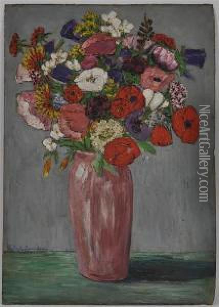Sommer Blumenstraus Oil Painting - Mathilde Von Freytag-Loringhoven