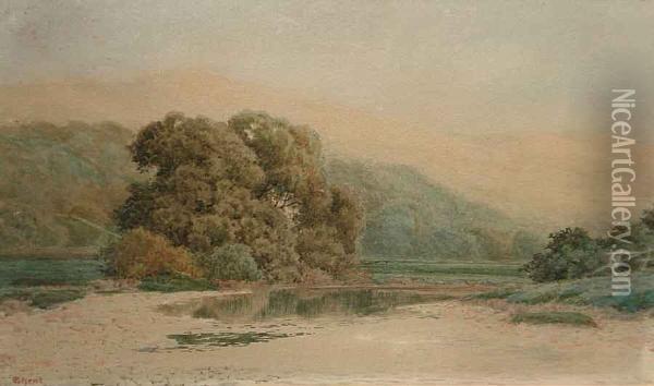 Landscape In The Lake District Oil Painting - Peter Ghent