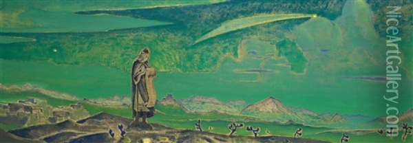 Legend (from Messiah Series) Oil Painting - Nikolai Konstantinovich Roerich