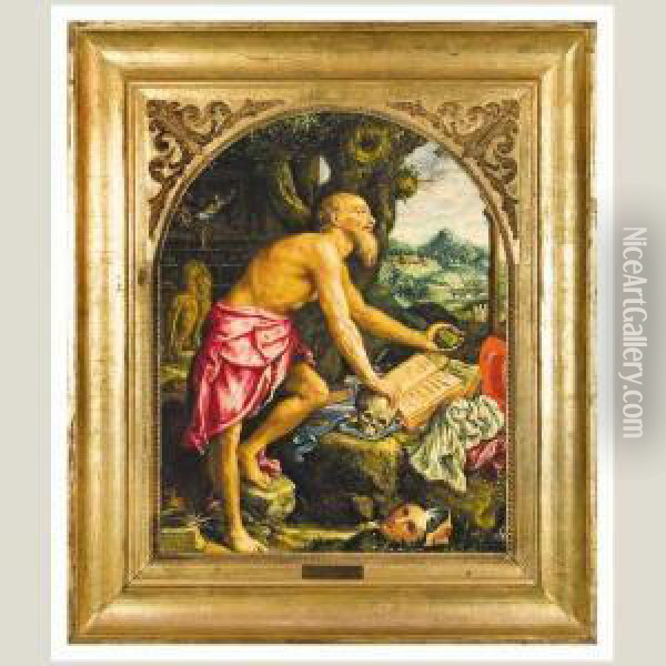 San Jeronimo Oil Painting - Girolamo Muziano