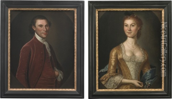 William Knox And Susanna Stuart Fitzhugh Knox Oil Painting - John Hesselius
