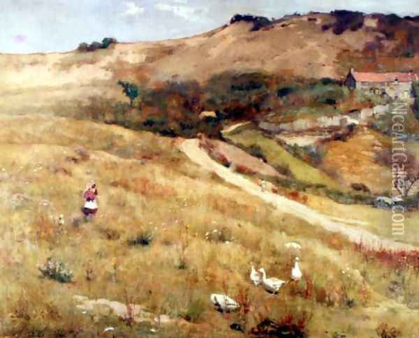 In Summertime Oil Painting - Frederick William Jackson