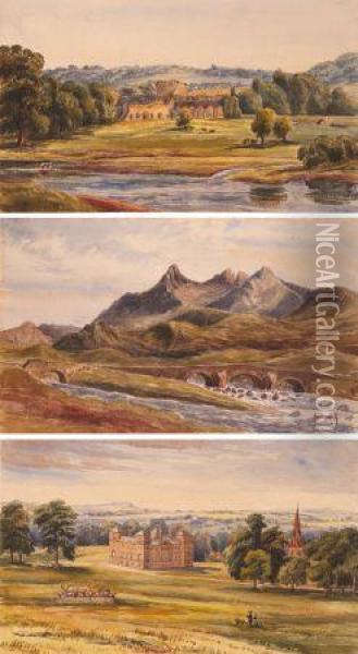Named Uk Views Oil Painting - John Moyer Heathcote