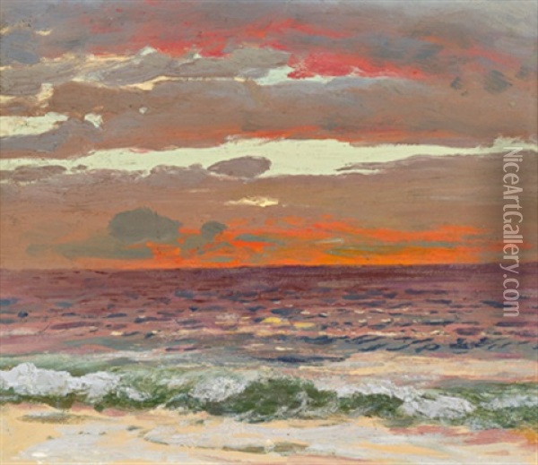 Blick Auf Das Meer Oil Painting - Vladimir Donatovitch Orlovsky