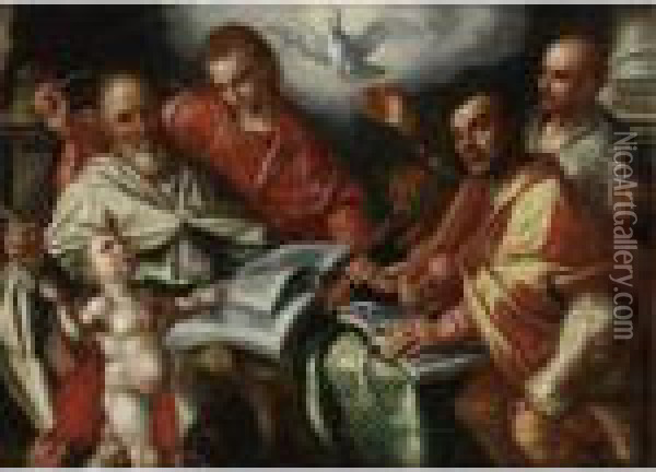 Four Evangelists Oil Painting - Pieter Aertsen