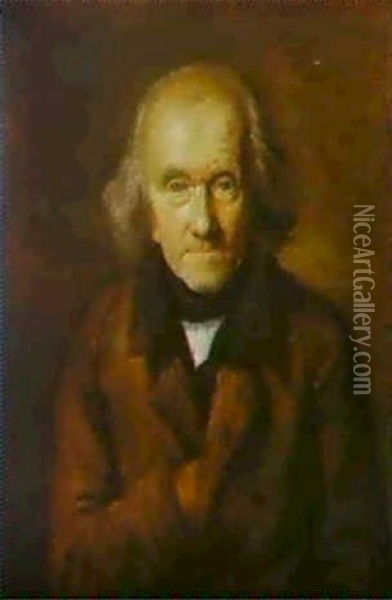 A Self Portrait Of The Artist Oil Painting - Leonard de France