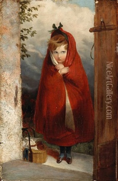 Little Red Riding Hood Oil Painting - Sir Edwin Henry Landseer