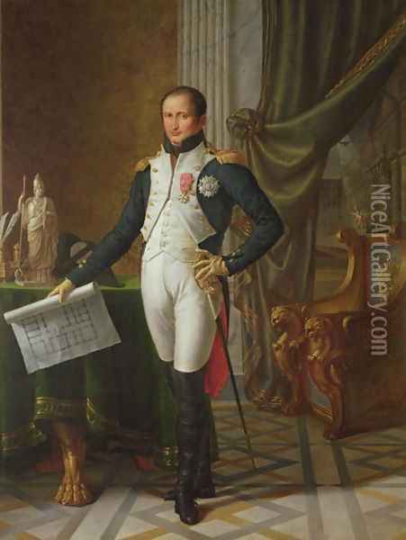 Portrait of Joseph Bonaparte (1768-1844) King of Spain, 1808 Oil Painting - Jean Baptiste Joseph Wicar